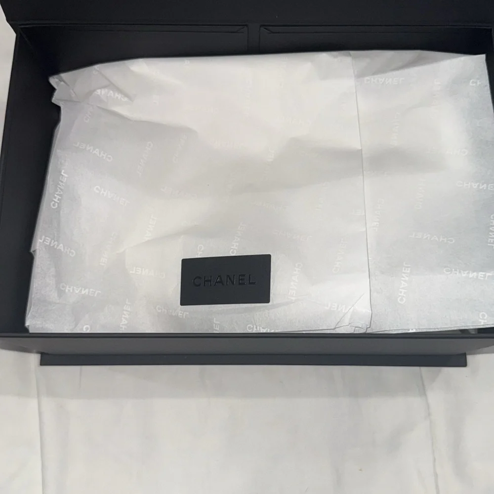 CHANEL Black Logo Box
